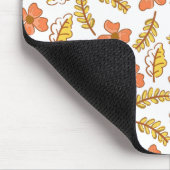 Warme Herbstuntergänge mit Blume Mousepad (Ecke)