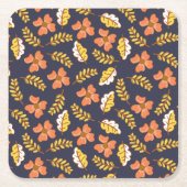 Warme Herbstuntergänge mit Blume Rechteckiger Pappuntersetzer (Vorderseite)