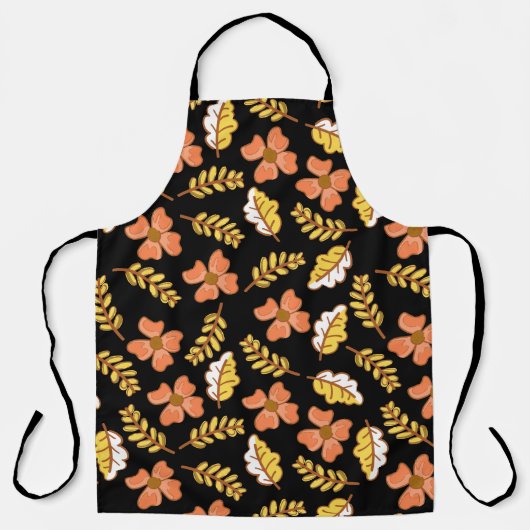 Warme Herbstuntergänge mit Blume Schürze (Vorderseite)