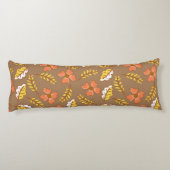 Warme Herbstuntergänge mit Blume Seitenschläferkissen (Rückseite)