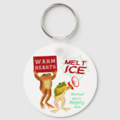 Warme Herzen schmelzen Eis Schlüsselanhänger (Vorderseite)