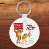 Warme Herzen schmelzen Eis Schlüsselanhänger (Vorderseite)