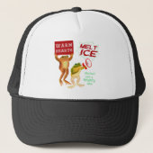 Warme Herzen schmelzen Eis Truckerkappe (Vorderseite)