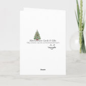 Warme Holiday wünschcard Feiertagskarte (Rückseite)