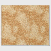 Warme Honig-Gold-Glow-Creme Glitter-Muster Geschenkpapier (Flach)