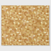 Warme Honig-Gold-Glow-Creme Glitter-Muster Geschenkpapier (Flach)