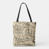 Warme Hues Urban Graffiti Style Tote Bag Tasche (Rückseite)