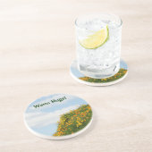 Warme Hugs! Drinks Coaster Poppy Blume Blue Sky Getränkeuntersetzer (Seite)