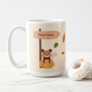 Warme Hugs - Gemütliche Waldtiere Herbst Kaffeetasse