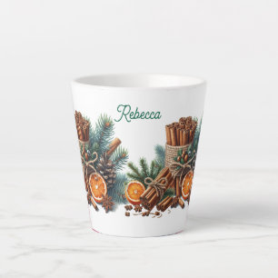 Wärme in jedem Schluck Personalisierter Name Milchtasse