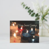 Warme Jahreszeiten Grüße... Feiertagspostkarte (Stehend Vorderseite)