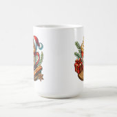 Warme Kaffee-Vibes Sublimations-Design Kaffeetasse (Mittel)