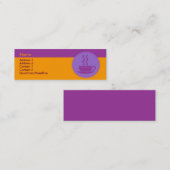 Warme Kaffeekarte Mini Visitenkarte (Vorne/Hinten)