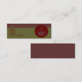 Warme Kaffeekarte Mini Visitenkarte (Vorne/Hinten)