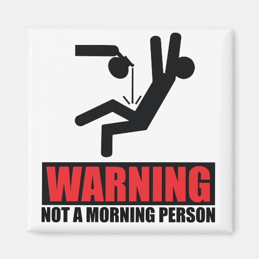 Warme Kaffeepause kein Morgen Magnet (Vorne)