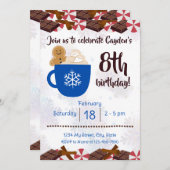 Warme Kakao Geburtstagsparty Einladung (Vorne/Hinten)