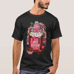 Warme Kakao Gnomes Getränk Hot Chocolate Valentine T-Shirt