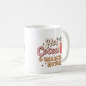 Warme Kakao und Weihnachtsfilme Retro Kaffeetasse (VorderseiteRechts)