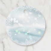 Warme Kakaombombe Süßigkeiten und Baby draußen kal Geschenkanhänger (Rückseite)