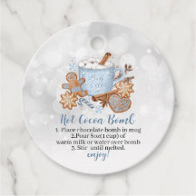 Warme Kakaombombe Süßigkeiten und Baby draußen kal