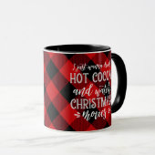 Warme Kakaos und Filme | Rot | Weihnachten Tasse (VorderseiteRechts)