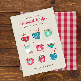 Warme Kakaowärme wünscht Non-Foto-Ferienkarte Einladung