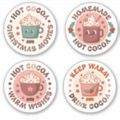 Warme Kakaowünsche Scrapbook Schreibpapier Aufkleber (Vorderseite)