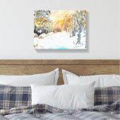 Warme Kälte Leinwanddruck (Insitu (Schlafzimmer))