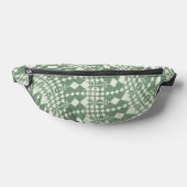 Warme Karos in Grün Bauchtasche (Ablage )