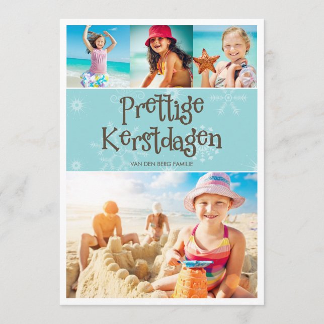 Warme Kerstmis Groet van de vakantie (Vorderseite)