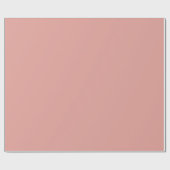 Warme Korallenrose Vollton Geschenkpapier (Flach)