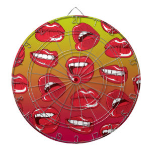 Warme Lippen Dartscheibe