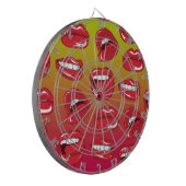 Warme Lippen Dartscheibe (Vorderseite Links)