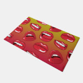 Warme Lippen Fußmatte (Schrägansicht)