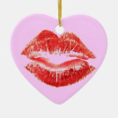 Warme Lippen Keramikornament (Vorne)