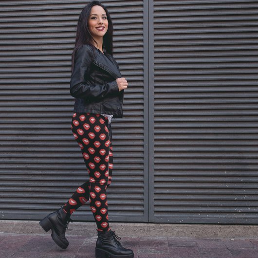 Warme Lippen Leggings - Schön