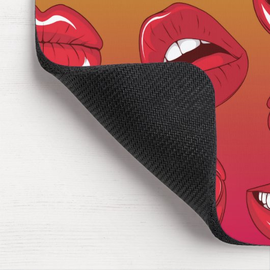 Warme Lippen Mousepad (Ecke)