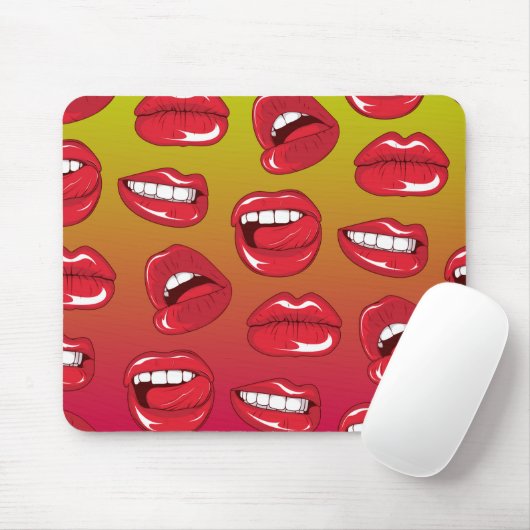 Warme Lippen Mousepad (Mit Mouse)