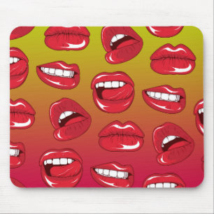 Warme Lippen Mousepad