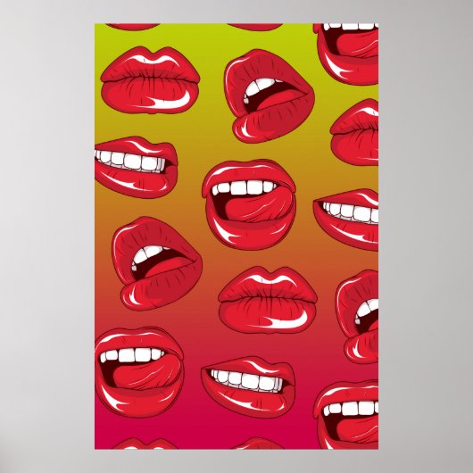 Warme Lippen Poster (Vorne)