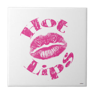 Warme Lippen! Rosa Lippen Fliese