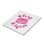 Warme Lippen! Rosa Lippen Fliese (Seite)