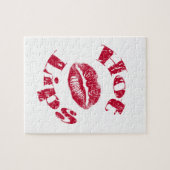Warme Lippen, rote Lippen Puzzle (Horizontal)