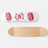 Warme Lippen, rote Lippen Skateboard (Horizontal)