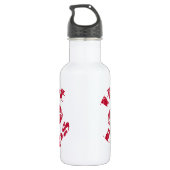 Warme Lippen, rote Lippen Trinkflasche (Rückseite)