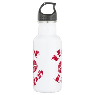 Warme Lippen, rote Lippen Trinkflasche
