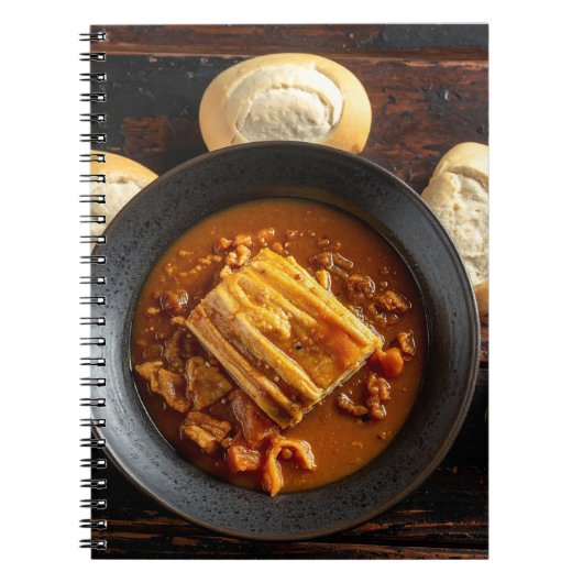 warme Mahlzeit Notizblock (Vorderseite)