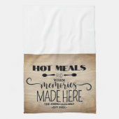 Warme Mahlzeiten Warme Erinnerungen Personalisiert Geschirrtuch (Vertikal)