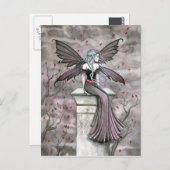 Warme Midnight Gothic Fairy Postcard Postkarte (Vorne/Hinten)
