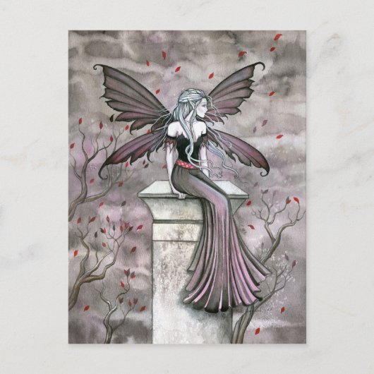 Warme Midnight Gothic Fairy Postcard Postkarte (Vorderseite)